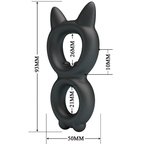 Penisring Toran Doppelter Silikonring Modell 20 Ø 5 cm.5