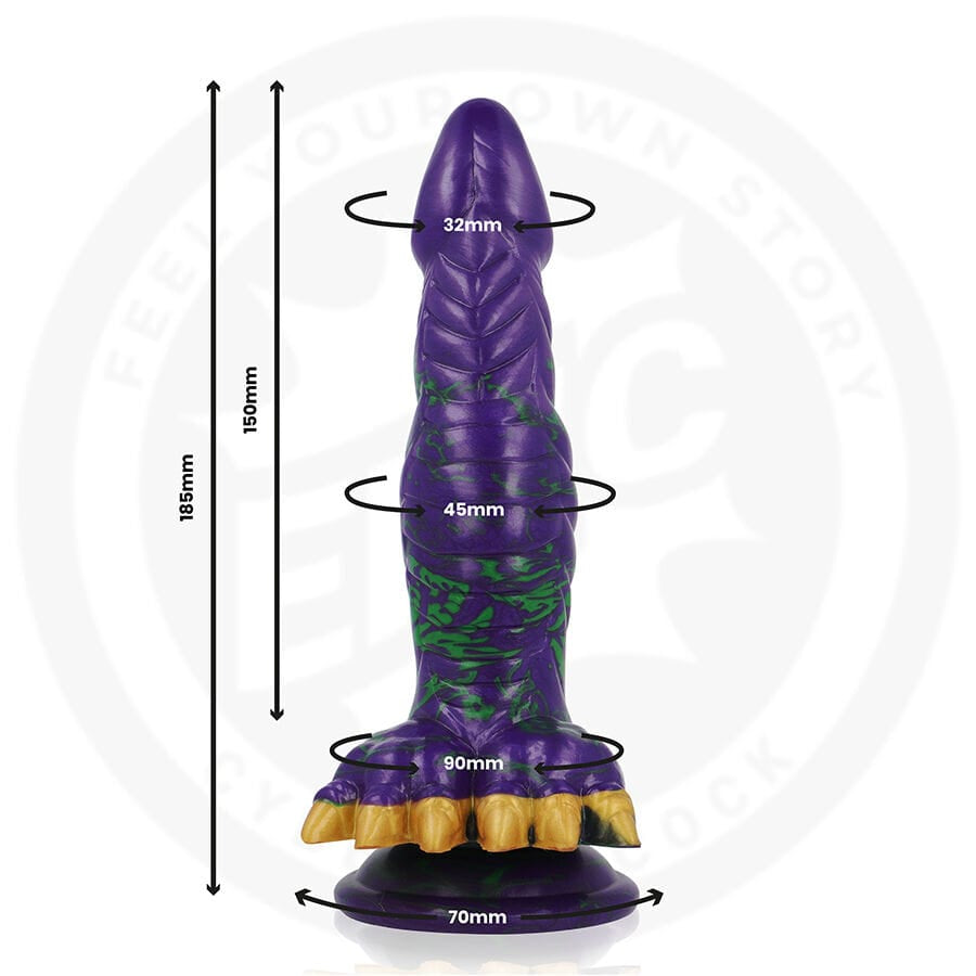 Dildo Crocotta Mystic Aurora Fantasy Lila 15 x Ø 4,5 cm – Ansicht 2