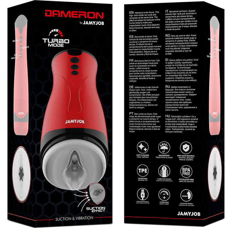Dameron Saug- und Vibrations-Masturbator – Ansicht 7