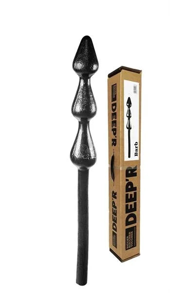 DEEP'R Barb Black Dildo – 70 cm, Ø 8,8 cm