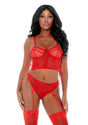 Dessous-Set Gabriele Rot