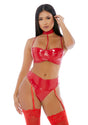 Dessous-Set Julia Rot