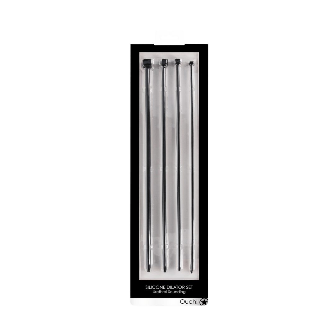 Dilator-Set Ouch aus Silikon vierteilig Schwarz 35,7 cm – Ansicht 2