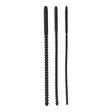 Dilator-Set Ouch aus Silikon dreiteilig Schwarz 24 x Ø 1 cm