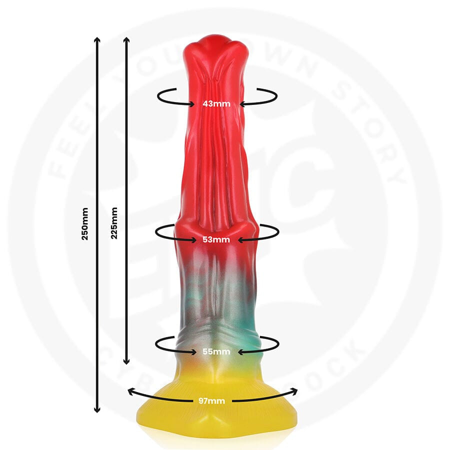 Dildo Aethon Glow Blau 22,5 cm
