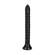 Dildo Ouch Anal Snake gedreht aus PVC Schwarz 30 x Ø 3,6 cm