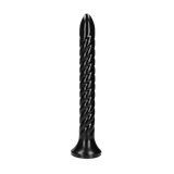 Dildo Ouch Anal Snake gedreht aus PVC Schwarz 30 x Ø 3,6 cm