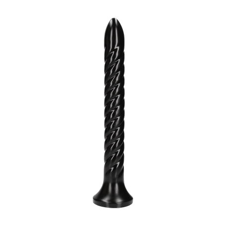 Dildo Anal Snake gedreht Schwarz 30 x Ø 3,6 cm