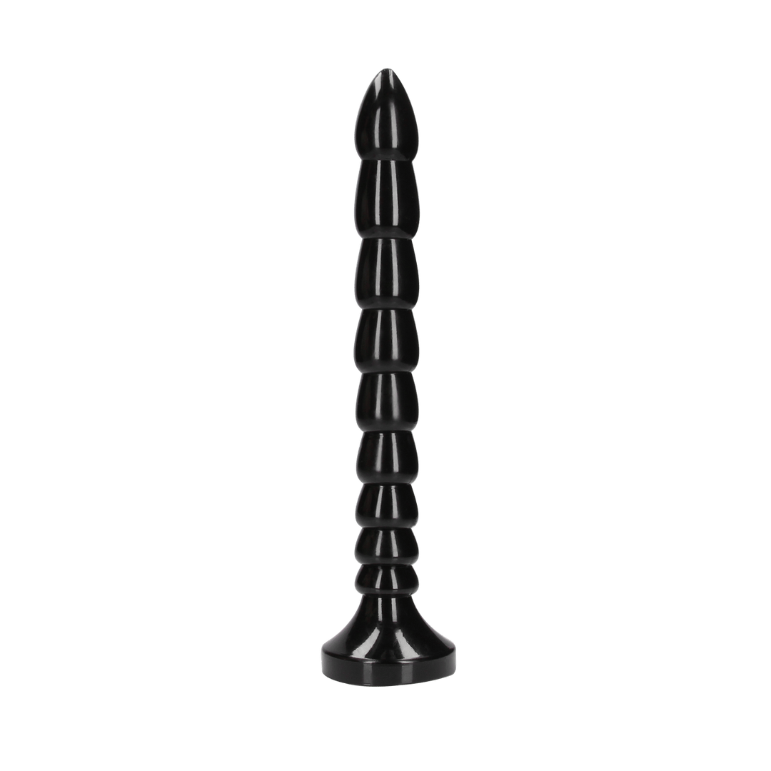 Dildo Ouch Anal Snake gestapelt aus PVC Schwarz 30 x Ø 3,5 cm