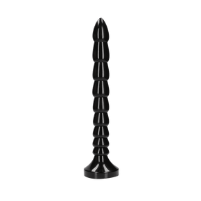 Dildo Ouch Anal Snake gestapelt aus PVC Schwarz 30 x Ø 3,5 cm