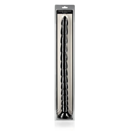 Dildo Anal Snake gestapelt Schwarz 50 x Ø 3,5 cm – Ansicht 2