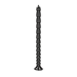 Dildo Ouch Anal Snake gestapelt aus PVC Schwarz 50 x Ø 3,5 cm
