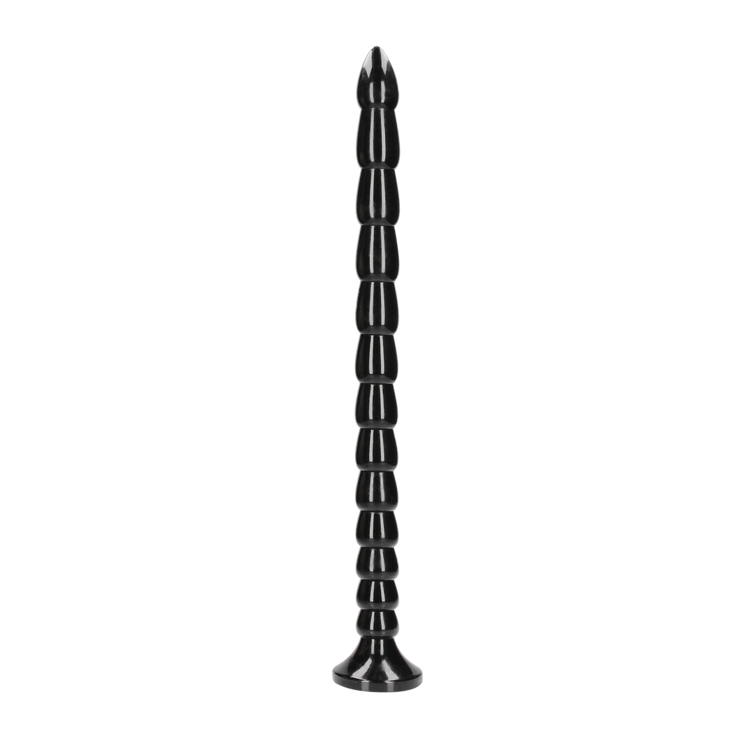 Dildo Ouch Anal Snake gestapelt aus PVC Schwarz 50 x Ø 3,5 cm
