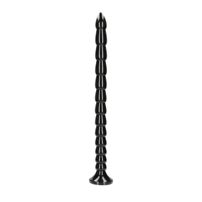 Dildo Ouch Anal Snake gestapelt aus PVC Schwarz 50 x Ø 3,5 cm