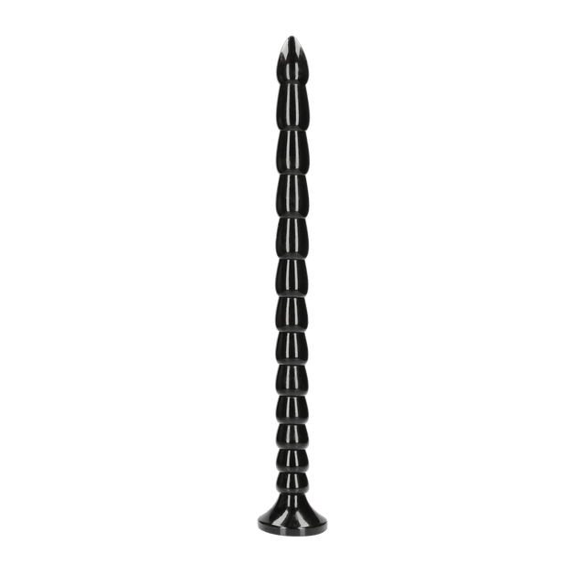 Dildo Ouch Anal Snake gestapelt aus PVC Schwarz 50 x Ø 3,5 cm