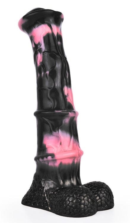 Dildo Animal Ponulf 22 x 5.5cm Schwarz-Rosa