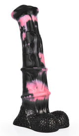 Dildo Animal Ponulf 22 x 5.5cm Schwarz-Rosa