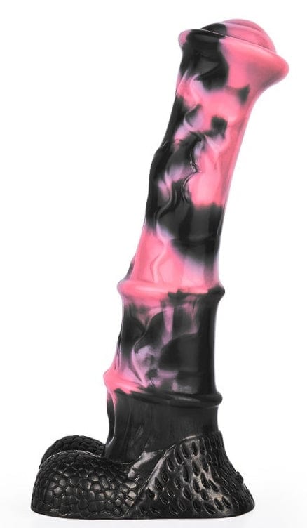 Dildo Animal Ponulf 22 x 5.5cm Schwarz-Rosa