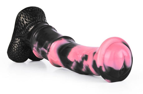 Dildo Animal Ponulf 22 x 5.5cm Schwarz-Rosa