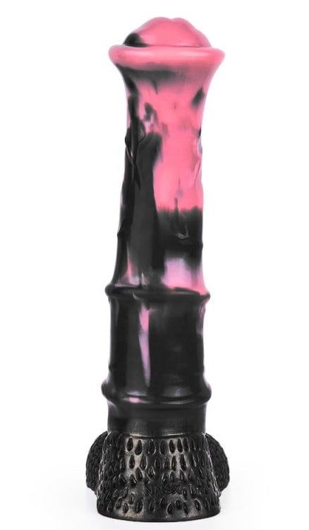 Dildo Animal Ponulf 22 x 5.5cm Schwarz-Rosa