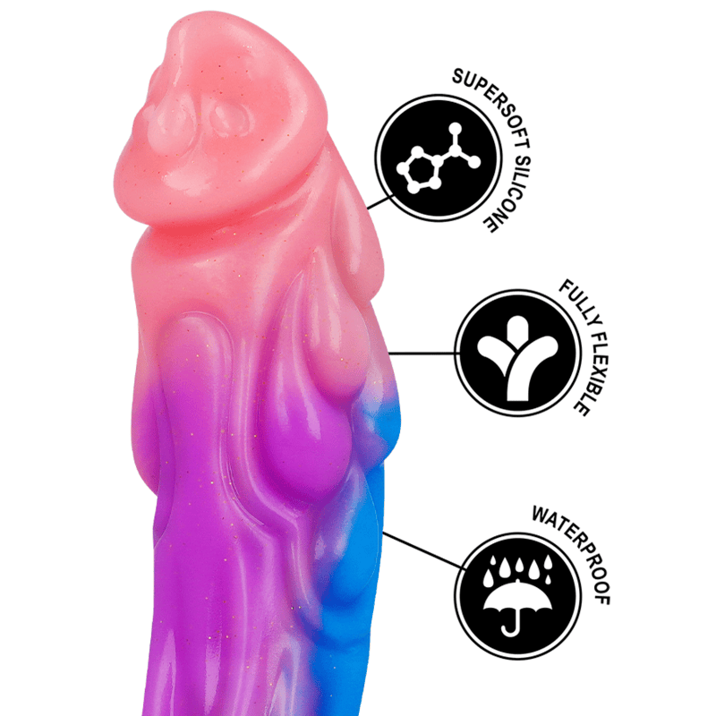 Dildo Ashtar Ausserirdische Menschliche Form Blau 12 x 7,9 cm