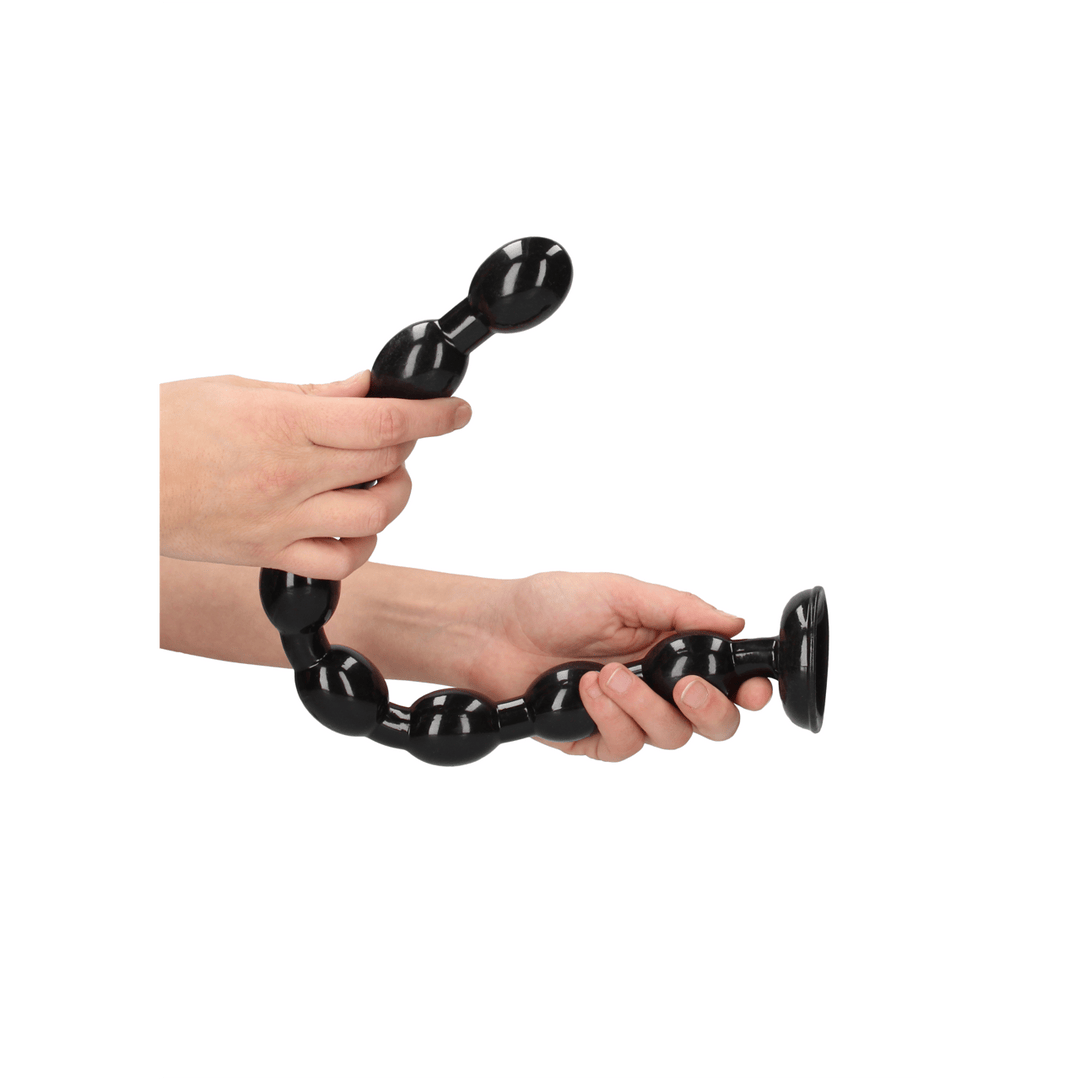 Dildo Ouch Ass Snake mit Perlen aus PVC Schwarz 47 x Ø 3,6 cm – Ansicht 4
