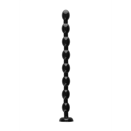 Dildo Ouch Ass Snake mit Perlen aus PVC Schwarz 47 x Ø 3,6 cm