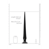 Dildo Ouch Ass Spike aus PVC Schwarz 47 x Ø 4,7 cm – Ansicht 3