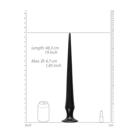 Dildo Ass Spike Schwarz 47 x Ø 5 cm – Ansicht 3