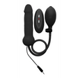 Dildo Ouch aufblasbar mit Vibration aus Silikon Schwarz Ø 4,6 cm