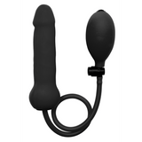 Dildo Ouch aufblasbar aus Silikon Schwarz 15,7 x Ø 5,5 cm