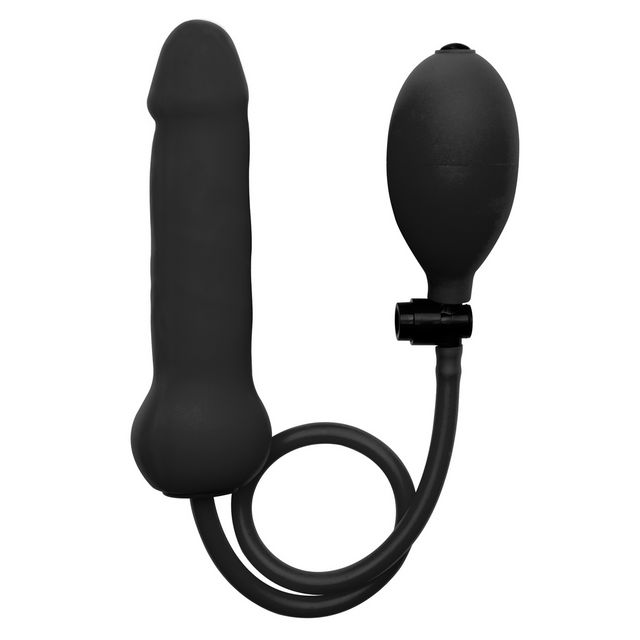 Dildo Ouch aufblasbar aus Silikon Schwarz 15,7 x Ø 5,5 cm