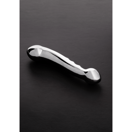 Dildo aus Edelstahl Elf zweiseitig Silber 27 cm – Ansicht 3