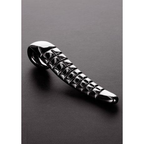 Dildo aus Edelstahl Teufelszunge Silber 20 x 4 cm – Ansicht 2