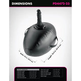 Dildo-Ball Body Dock aufblasbar Schwarz 41,9 cm – Ansicht 5