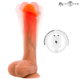 Dildo Bradley aus Silikon mit Vibration, Wärmefunktion und Fernbedienung 21 cm Ø 4,2 cm – Ansicht 2