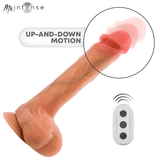 Dildo Bradley aus Silikon mit Vibration, Wärmefunktion und Fernbedienung 21 cm Ø 4,2 cm – Ansicht 4