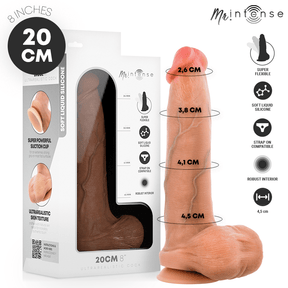 Dildo Bruce M aus Silikon mit Hoden 20 cm Ø 4,5 cm