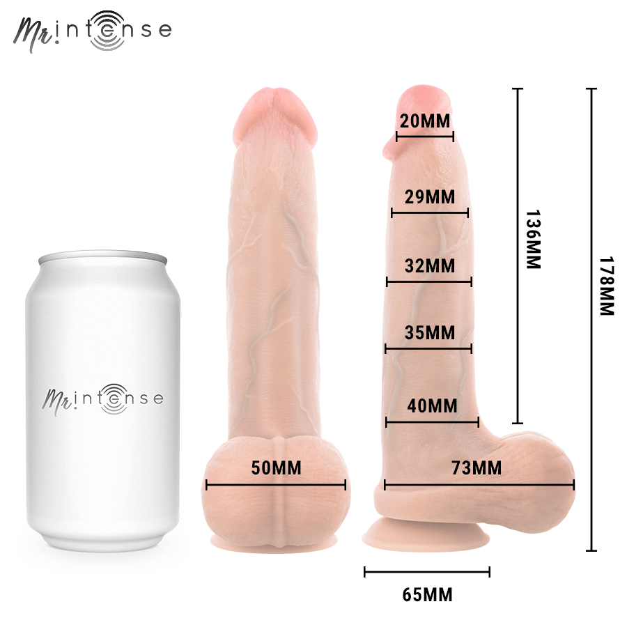 Dildo Bruce S aus Silikon mit Hoden 17,8 cm Ø 4 cm – Ansicht 4