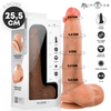 Dildo Bruce XL aus Silikon mit Hoden 25,5 cm Ø 5,5 cm