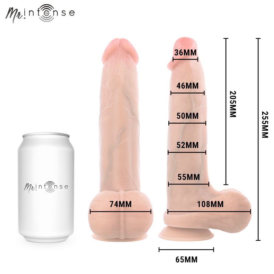 Dildo Bruce XL aus Silikon mit Hoden 25,5 cm Ø 5,5 cm – Ansicht 5