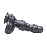 Dildo Creature Cocks Cyborg stoßend und vibrierend Silikon mit Fernbedienung Silber 16,7 x Ø 6,4 cm – Ansicht 5