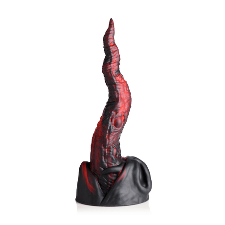 Dildo Creature Cocks Dragon Tongue Silikon Schwarz und Rot 20,1 x Ø 6,1 cm