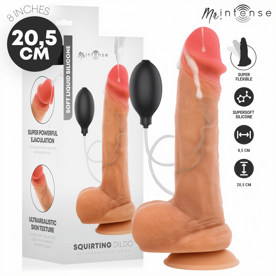 Dildo Danny Spritzer aus Silikon 20,5 cm Ø 4 cm