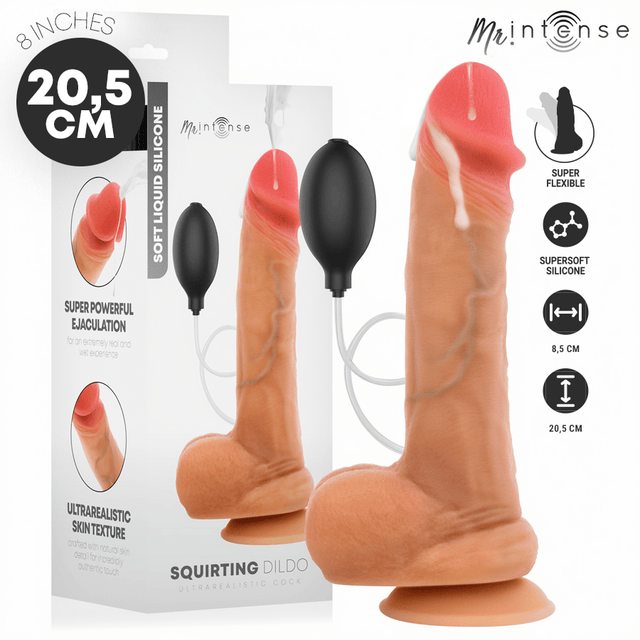 Dildo Danny Spritzer aus Silikon 20,5 cm Ø 4 cm