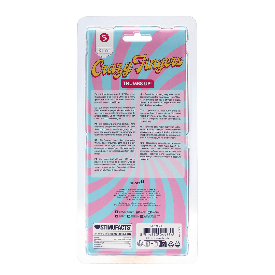 Dildo Daumen hoch Hautfarbe 9,2 x Ø 2,9 cm – Ansicht 3