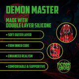 Dildo Demon Master aus Silikon Schwarz-Rot 18 x Ø 5,5 cm – Ansicht 3