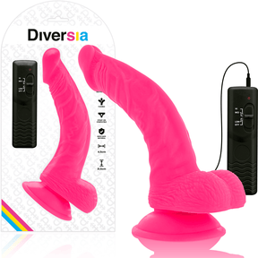 Dildo flexibel vibrierend Rosa 21,5 x 4,5 cm