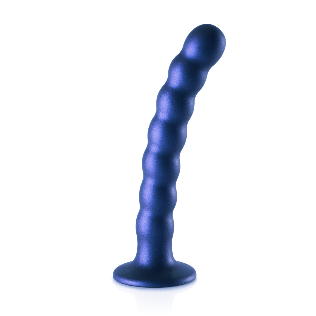 Dildo Ouch G-Punkt aus Silikon mit Perlen in zwei Farben 16,4 x Ø 2,5 cm