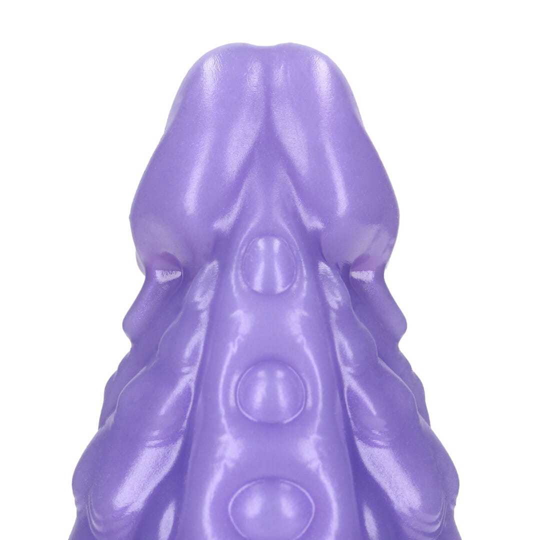 Dildo Galactic Hydra aus Silikon Violett-Blau 16 x Ø 5 cm – Ansicht 6